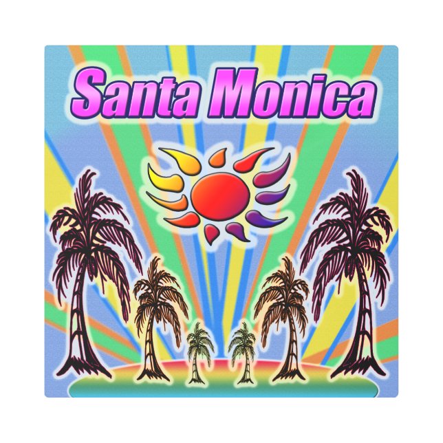 Santa Monica Summer Love Metal Art (Front)