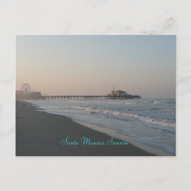 Santa Monica Sunrise Postcard (Front)