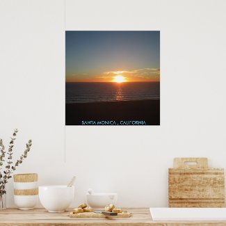 SANTA MONICA SUNSET #1 POSTER
