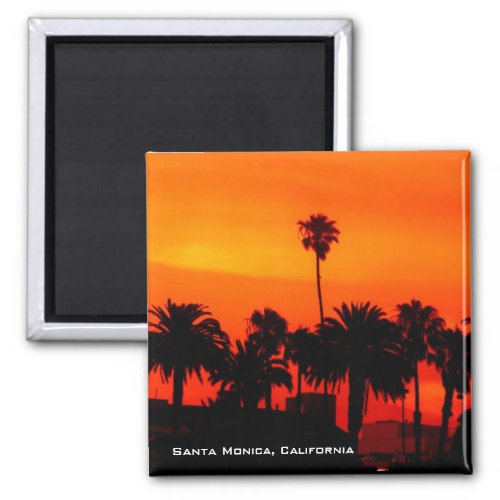 Santa Monica Sunset Magnet
