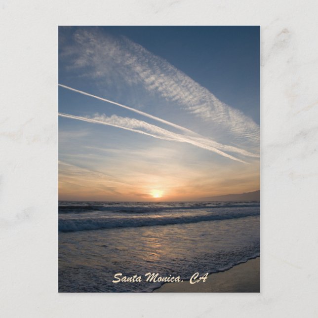 Santa Monica Sunset Postcard (Front)