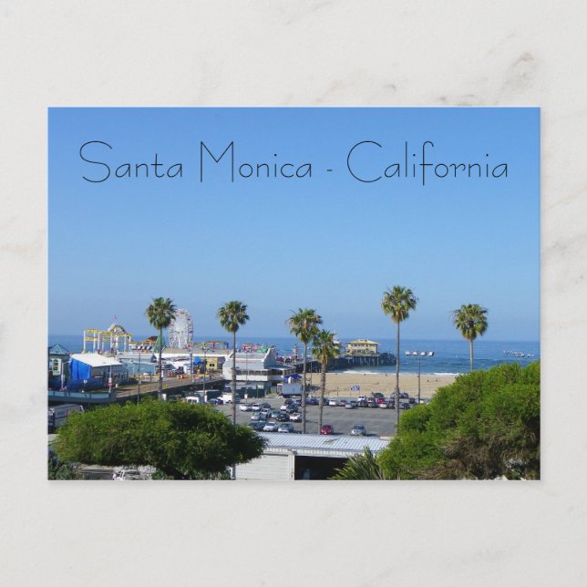 Santa Monica View Postcard! Postcard (Front)