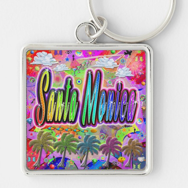 Santa Monica Vista Express Keychain (Front)
