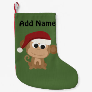 personalized sock monkey christmas stocking