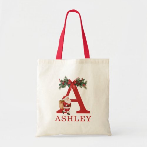 Santa Monogrammed and Name Family Matching