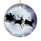 Santa moon sleigh silhouette