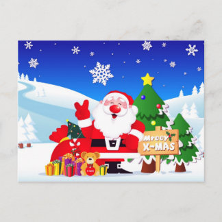 Santa "mreey x-mas"Post Cards