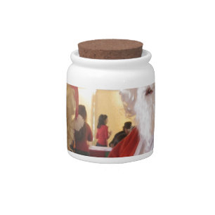 Santa & Mrs. Claus Christmas Celebration – Festive Candy Jar