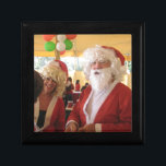 Santa & Mrs. Claus Christmas Celebration – Festive Jewelry Box<br><div class="desc">Santa & Mrs. Claus Christmas Celebration – Festive Holiday Design Add a nostalgic holiday touch to your home with this joyful Santa & Mrs. Claus print. A perfect piece for your Christmas decor, bringing warmth and cheer to any space! Its time to capture the heartwarming joy of the holiday season...</div>