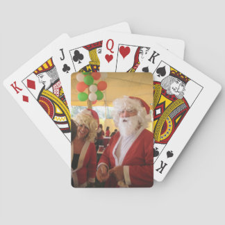 Santa & Mrs. Claus Christmas Celebration – Festive Poker Cards