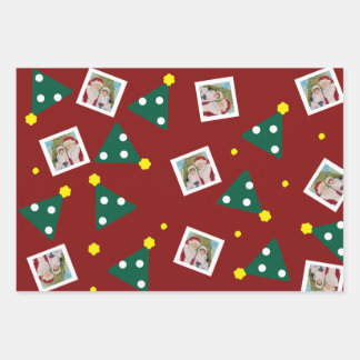 Santa Mrs Claus Christmas Tree Maureen Girard Wrapping Paper Sheets