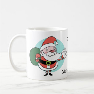 Santa & Mrs. Claus custom text mugs
