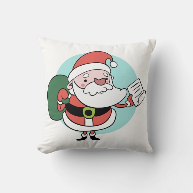 Santa & Mrs. Claus throw pillows (Front)