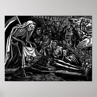 Santa Muerte and the Soldier c. 1951 Mexico. Poster