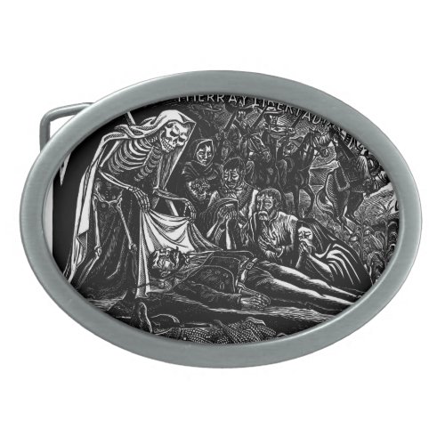 Santa Muerte Belt Buckle