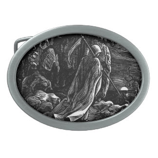 Santa Muerte Belt Buckle