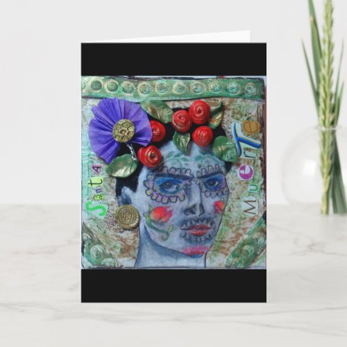 Santa Muerte Day of the Dead Greeting card