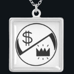 Santa Muerte Magick Money Seal Necklace<br><div class="desc">This seal incorporates the symbolism of Santa Muerte, Saint Death, to encourage the flow of money into your life. The image of this seal consists of an angled, double ended scythe. One end of the scythe turns upward, to catch a dollar sign, to represent money falling into your life. The...</div>