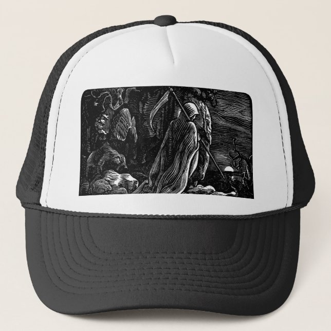 Santa Muerte (Mexican Grim Reaper) circa 1939 Trucker Hat (Front)