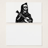 Santa Muerte (Mexican Grim Reaper) Playing Guitar (Front & Back)
