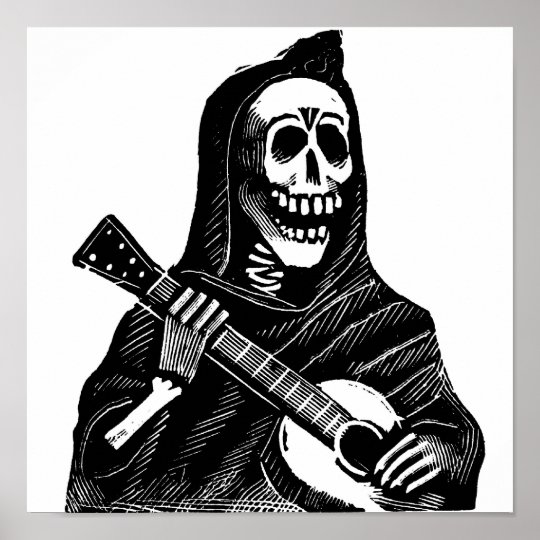 grim reaper playing a guitar wallpaper