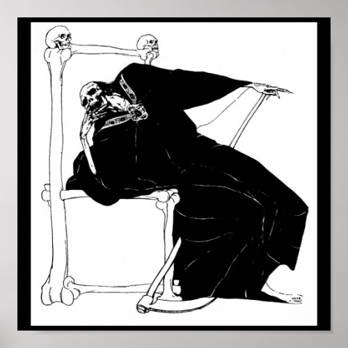 Santa Muerte Mexican Grim Reaper Poster