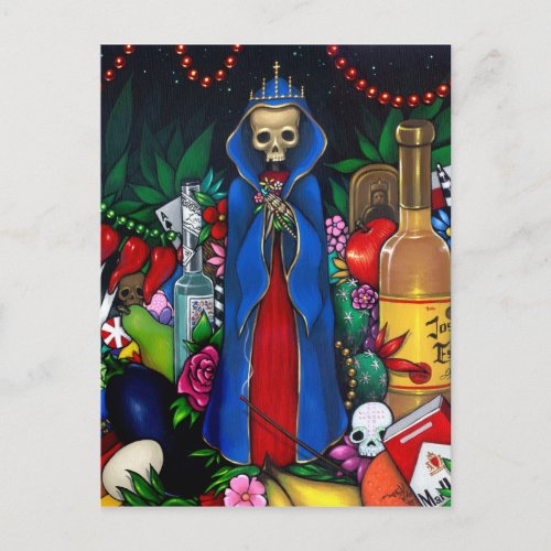 Santa Muerte POSTCARD Day of the Dead