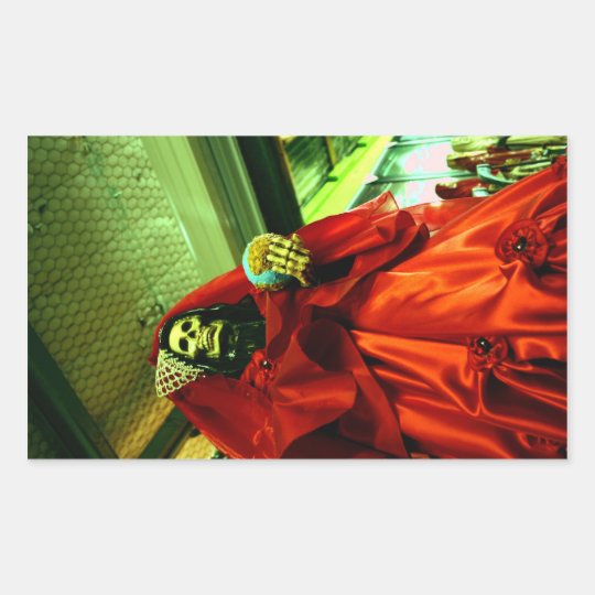 Santa Muerte Rectangular Sticker