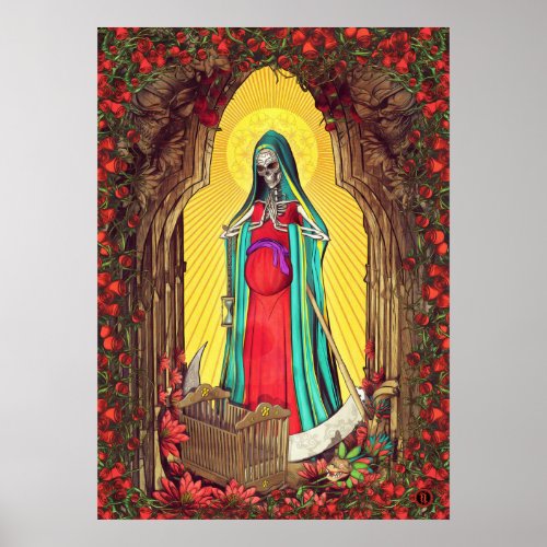 Santa Muerte Tarot _ Holy Death Poster