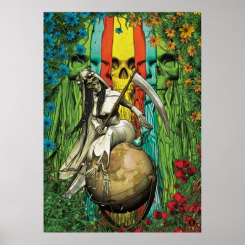 Santa Muerte Tarot - The World Poster by STB01store at Zazzle