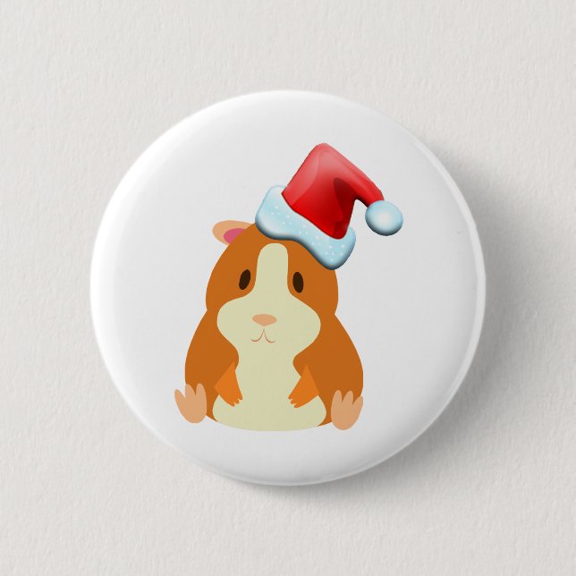 Santa Muffin Button (Front)