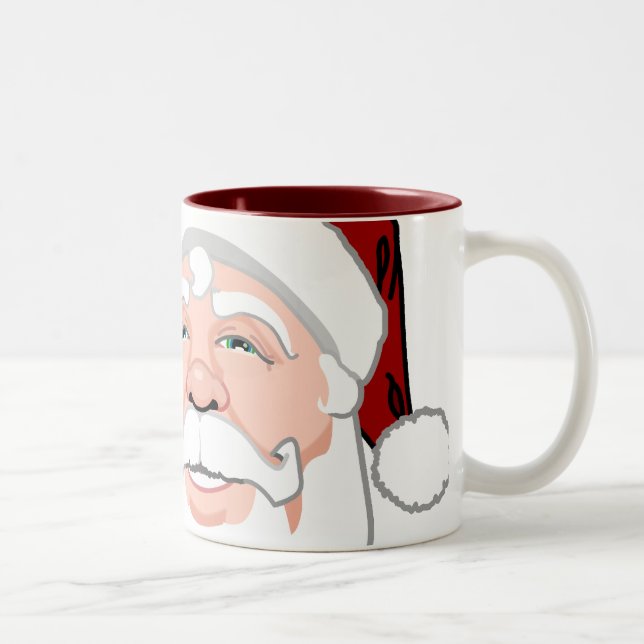 Santa Mug Coffee Cup Festive Christmas Santa Cup (Right)