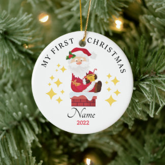 Santa My First Christmas Ornament 2022 for kids