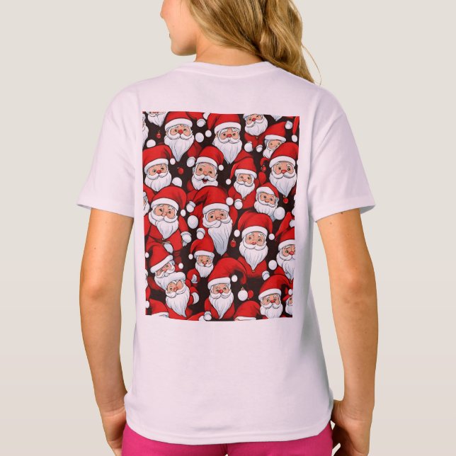 Santa n Reindeer T-Shirt (Back)