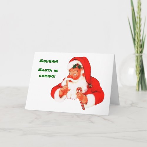 Santa Naughty or Nice Christmas Card