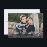 Santa New Home Stop Christmas Photo Holiday Moving Announcement<br><div class="desc">Santa New Home Stop Christmas Photo Holiday Moving Announcement</div>