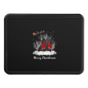Santa Newfoundland Couple Merry Christmas Dog Gift Hitch Cover