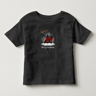 Santa Newfoundland Couple Merry Christmas Dog Gift Toddler T-shirt