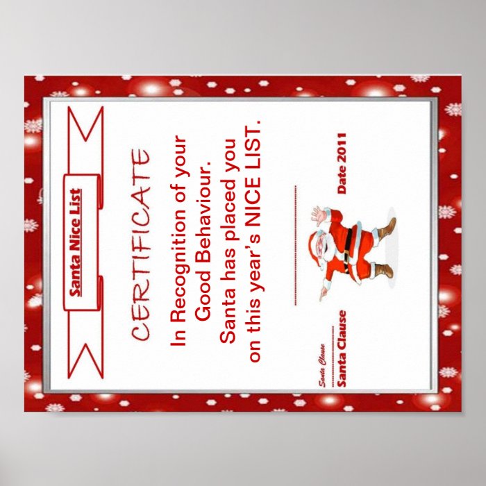 Letter to Santa Clause Template Print 