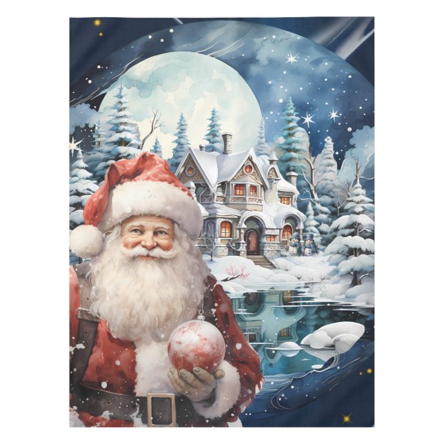 Santa Night Tablecloth (Front)