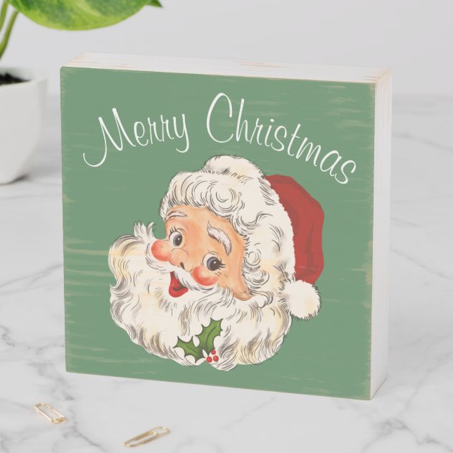 Santa No. 1 Wooden Box Sign (In Situ Horizontal)