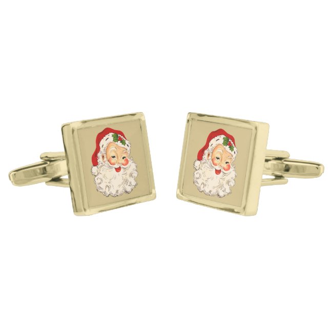 Santa No. 2 Cufflinks (Angled)