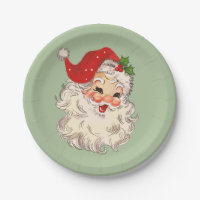 Santa No. 3 Paper Plate