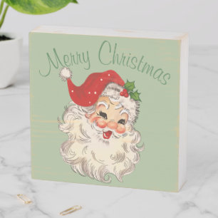 Santa No. 3 Wooden Box Sign