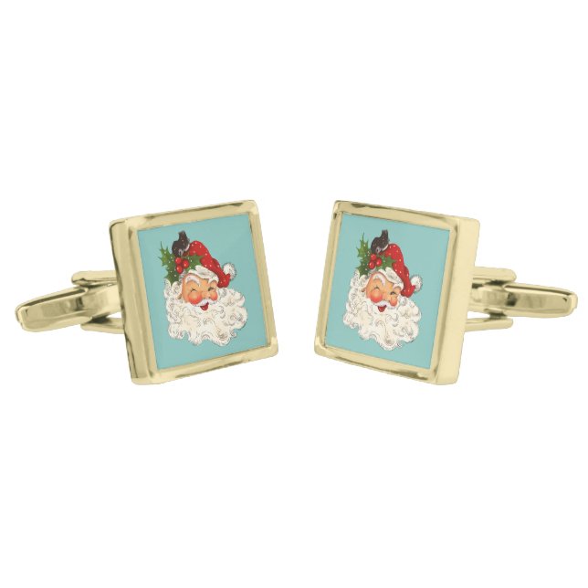 Santa No. 5 Cufflinks (Angled)