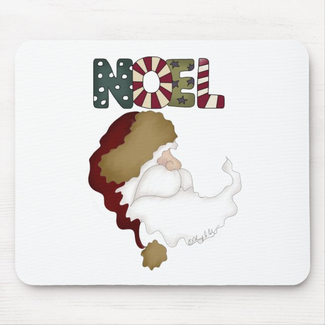 Santa Noel Holiday T-shirts and Gifts Mouse Pad (Front)