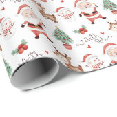 Santa North Pole Wrapping Paper (Roll Corner)