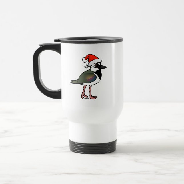 Santa Northern Lapwing Travel Mug (Left)