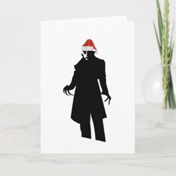 Santa Nosferatu Holiday Card by funnychristmas at Zazzle