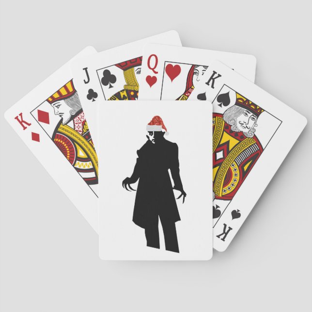 santa nosferatu poker cards (Back)